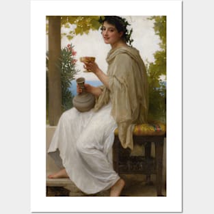 Bacchante by William-Adolphe Bouguereau Posters and Art